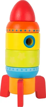 Dřevěná hračka Legler Small Foot barevná raketa