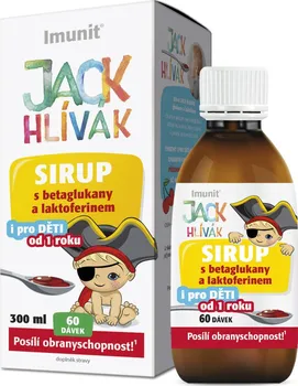 Přírodní produkt Imunit Hlíva Jack Hlívák sirup glukany + laktoferin 300 ml