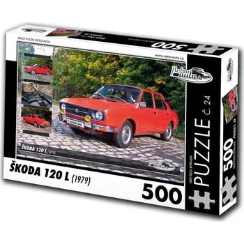 Puzzle Retro-Auta Puzzle č. 24 Škoda 120 l 1979 500 dílků