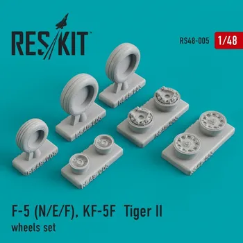 Plastikový model Reskit 1/48 F-5 (F/N),KF-5F Tiger II wheels set...