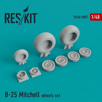 Plastikový model Reskit 1/48 N.A. B-25 Mitchell wheels set...