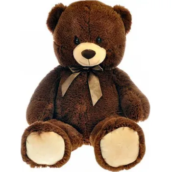 plyšák Mikro Trading Medvěd plyšový s mašlí 90 cm