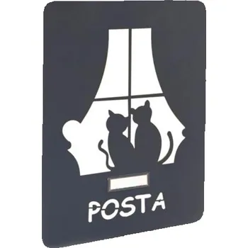 Poštovní schránka Alubox MIA Cat lovers - výměnný kryt pro poštovní schránky MIA box, kočky