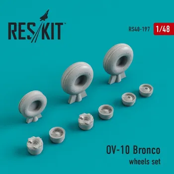 Plastikový model Reskit 1/48 OV-10 Bronco wheel set (TESTORS/HAWK)
