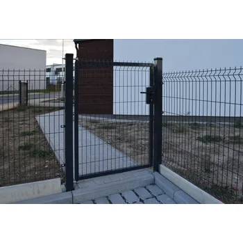 branka Branka 3D jednokřídlá, antracit - včetně sloupů Výška branky: 123 cm