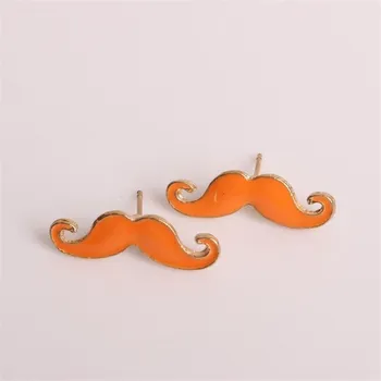 Náušnice Načančaná.cz Náušnice Movember - 3 barvy Barva: Oranžový