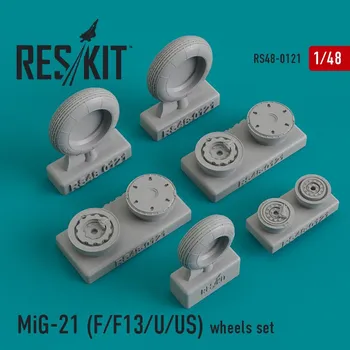Plastikový model Reskit 1/48 MiG-21 F/F13/U/US wheels set (TRUMP)