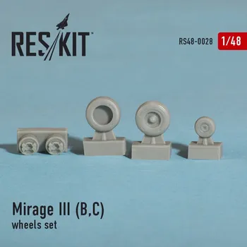 Plastikový model Reskit 1/48 Mirage III (B,C) wheels set...