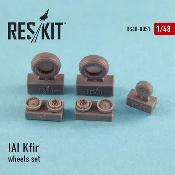 Plastikový model Reskit 1/48 IAI Kfir wheels set (AMK,ITA,KIN)