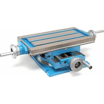 HBM Křížový stůl 430 x 240 mm s otočnou základnou pro frézování nebo vrtání