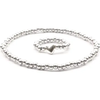 Náramek Moni - dámská sada stříbrná náramek s prstýnkem