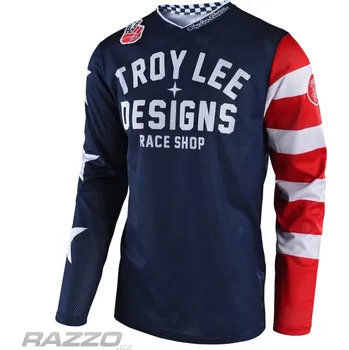 cyklistický dres Dres TroyLeeDesigns GP AIR Jersey Americana Navy L