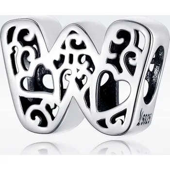 Přívěsek Elenys stříbrný přívěsek Milované filigránové písmenko Vyberte Písmenko: W