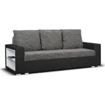 ImportWorld Rozkládací pohovka Amilio 2 s policí, berlin 01-černá (barva potahu)