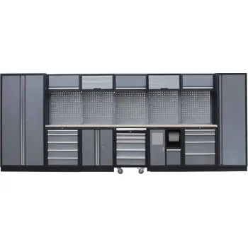 Procarosa® Sestava dílenského nábytku Procarosa PROFI XL Pracovní deska: dřevěná