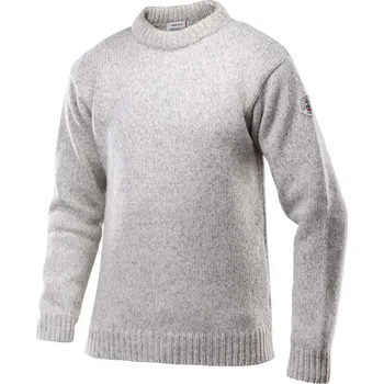 Pánský svetr Devold Nansen sweater crew neck Grey Melange