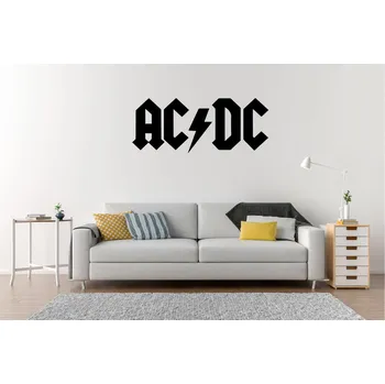 Samolepící dekorace Lepy.cz Samolepka na zeď Logo AC/DC Velikost (šířka x výška): l60x65cm, Barevná varianta: Světle zelená