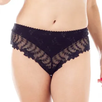 Kalhotky Louisa Bracq - Lys royal luxusní tanga noir 36 425-43