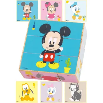Dřevěná hračka Derrson Disney Obrázkové kostky