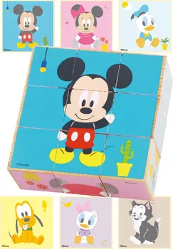 Dřevěná hračka Derrson Disney Obrázkové kostky