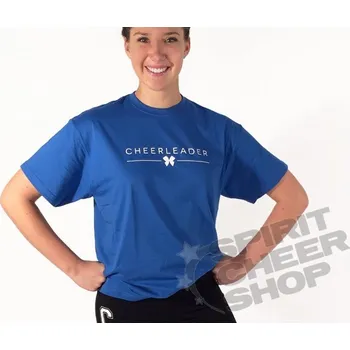 Chlapecké oblečení Dětské tričko Cheerleader s mašličkou modré