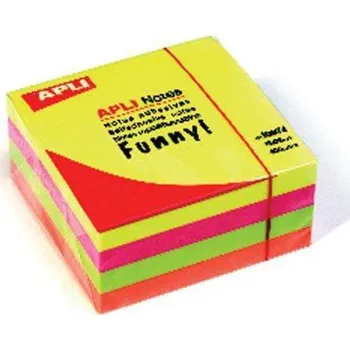 Samolepící bloček Apli Samolepicí bloček 400 ks mix zářivých barev