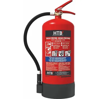 Hasicí přístroj HTB PE9AB/MP pěnový hasicí přístroj - 9 L Včetně revizní zprávy, držák pro HP na zeď