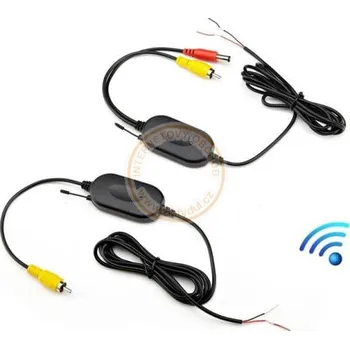 Kamera do auta Bezdrátový přenos videosignálu pro autokamery, DVD, GPS, napájení 12V