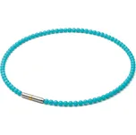 Náhrdelník Phiten Metax Crystal Touch Barva: tyrkysová, Velikost: 45 cm