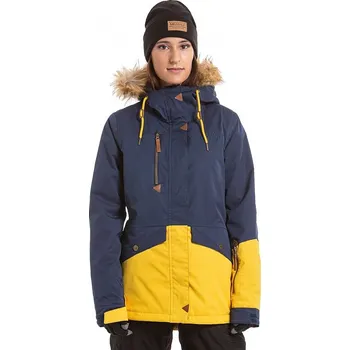 bunda Meatfly Athena - B/Navy Stripe/Yellow Stripe XS