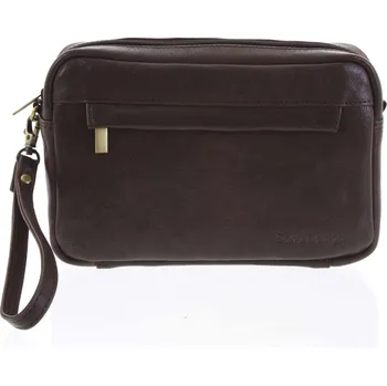 Obal na doklad Pánské kožené etue na doklady tmavě hnědé - SendiDesign Igor hnědá