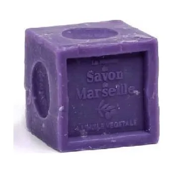 Mýdlo La Maison du Savon de Marseille Levandulová kostka, Lavander cube, Tradiční mýdlo Marseille 300g