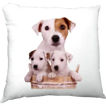 Pánské tričko Polštář saténový s potiskem Parson Russell teriér