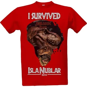 Tričko s potiskem "I SURVIVED ISLA NUBLAR" pánské