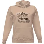 Dámská mikina s kapucí s potiskem Mikina pro háčkařky dámské