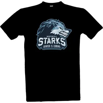 Pánská móda Tričko s potiskem Team Winterfell Starks - Pánské pánské
