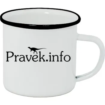 Plecháček - smaltový lem s potiskem Plecháček Pravěk.info