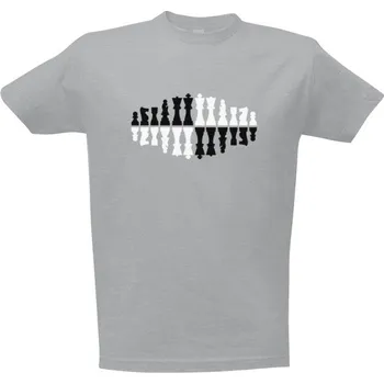 Tričko s potiskem Figurky šachy pánské