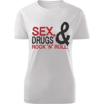 Dámské tričko Tričko s potiskem Sex, drugs and rock n roll dámské