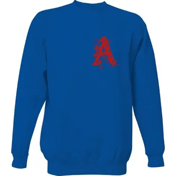 Pánská mikina Mikina bez kapuce Unisex s potiskem Mikina s písmenem A pánské