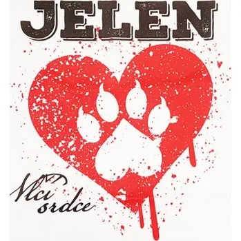 Vlajka Jelen: Vlčí srdce, bílá vlajka Vlajka