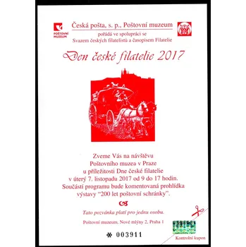Poštovní známka Česká pošta (2017) PPM 21 - Den české filatelie 2017 (K.F.)
