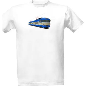 Pánská móda Tričko s potiskem Pantografová jednotka EM 475.1 šedomodrá pánské