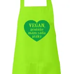 Zástěra s potiskem Vegan ptáky zástěra