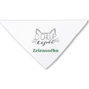 Šátek Nákrčník/bandana s potiskem Šátek pro kočku či kocoura