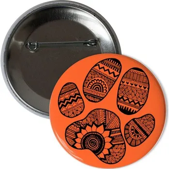 Odznáček s potiskem Placka "psí tlapka"