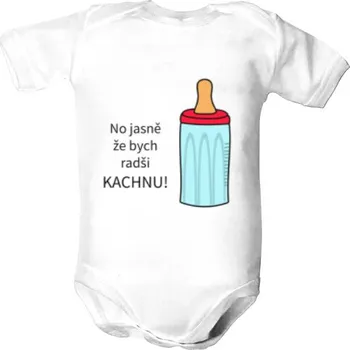 Kojenecký body Dětské body s potiskem Radši kachnu! dětské