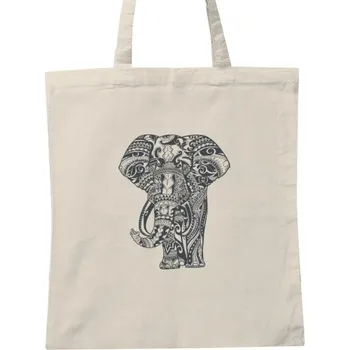 Nákupní taška Nákupní taška unisex s potiskem Taška s kresbou slona