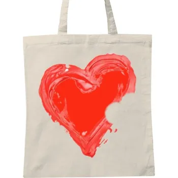 Nákupní taška unisex s potiskem Taška od srdce