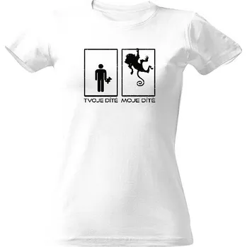 Dámské tričko Tričko s potiskem Miluju svoje opičí dítě dámské